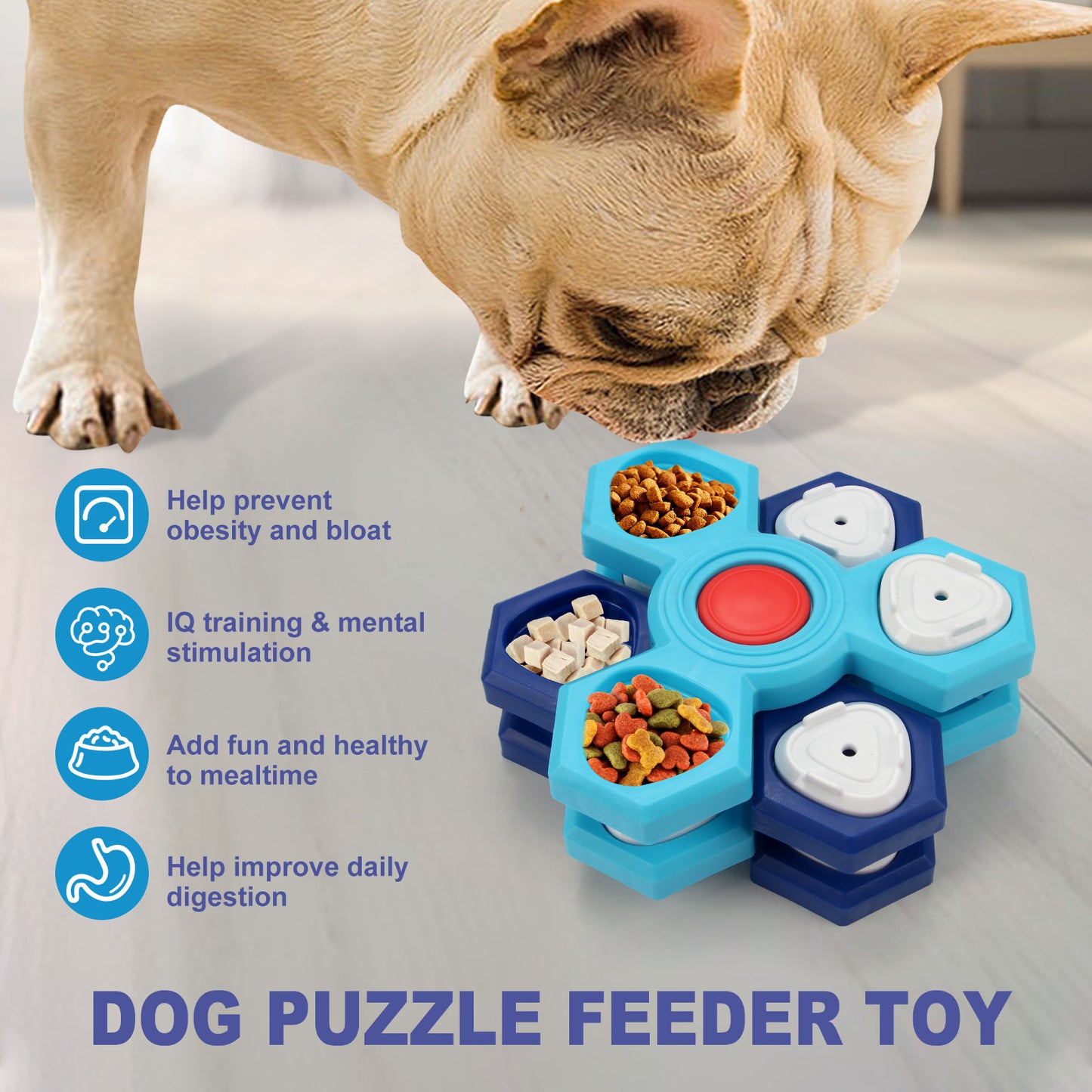 Puzzelbak voor Labradoodle & Cockapoo — 4 lagen